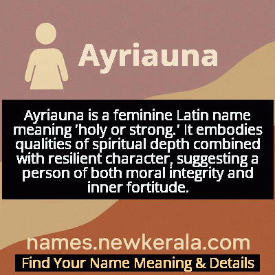 Ayriauna Name Meaning and Origin