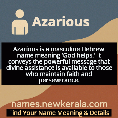 Azarious Name Meaning and Origin