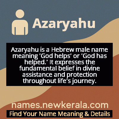 Azaryahu Name Meaning and Origin