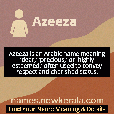 Azeeza Name Meaning and Origin