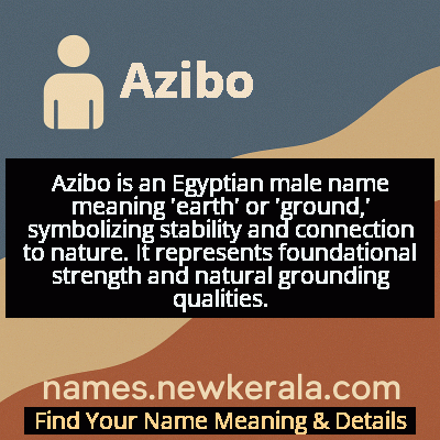 Azibo Name Meaning and Origin