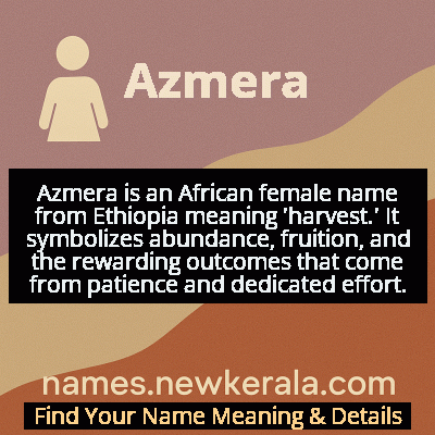 Azmera Name Meaning and Origin