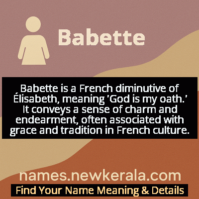 Babette Name Meaning and Origin