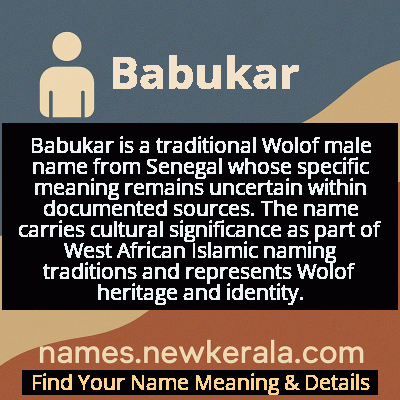 Babukar Name Meaning and Origin