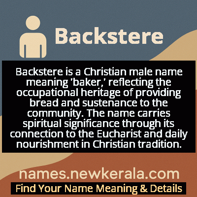 Backstere Name Meaning and Origin