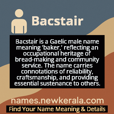 Bacstair Name Meaning and Origin