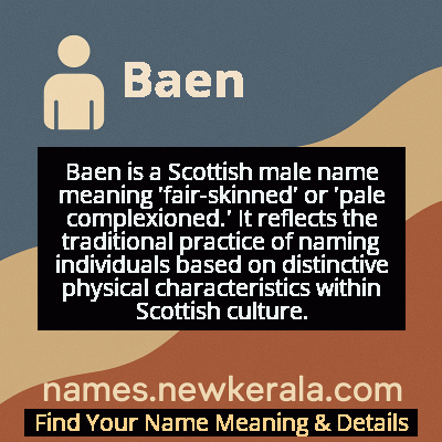 Baen Name Meaning and Origin
