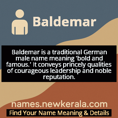 Baldemar Name Meaning and Origin