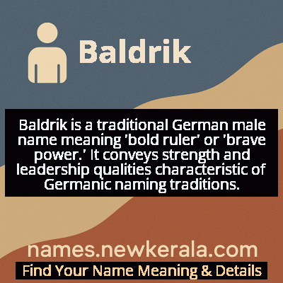 Baldrik Name Meaning and Origin