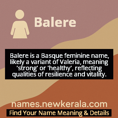 Balere Name Meaning and Origin