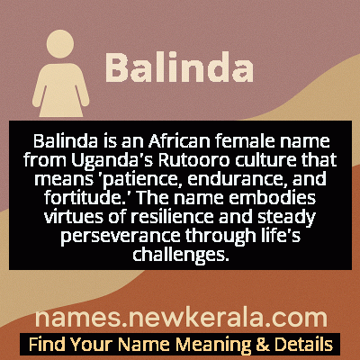 Balinda Name Meaning and Origin