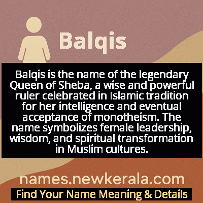 Balqis Name Meaning and Origin