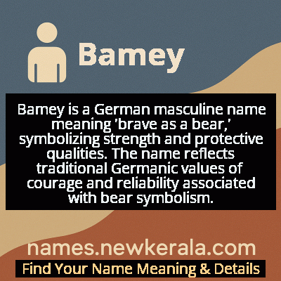 Bamey Name Meaning and Origin