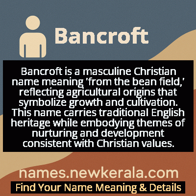 Bancroft Name Meaning and Origin