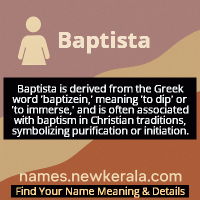 Baptista Name Meaning and Origin