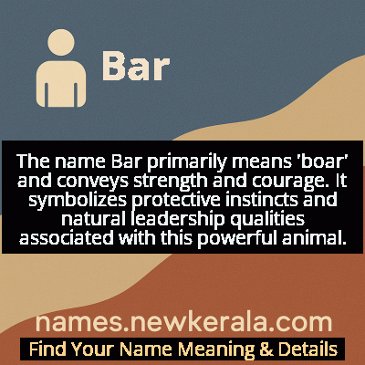Bar Name Meaning and Origin