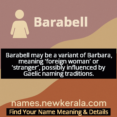 Barabell Name Meaning and Origin