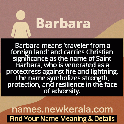 Barbara Name Meaning and Origin