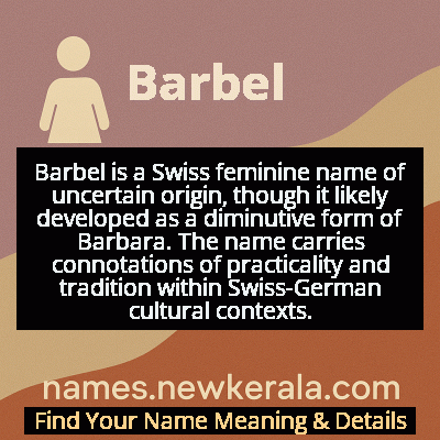Barbel Name Meaning and Origin