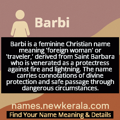 Barbi Name Meaning and Origin