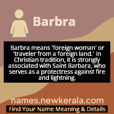 Barbra Name Meaning and Origin