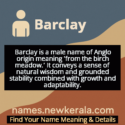 Barclay Name Meaning and Origin