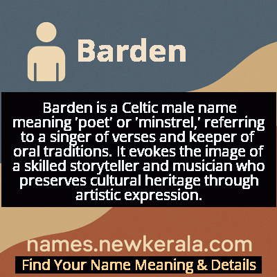 Barden Name Meaning and Origin