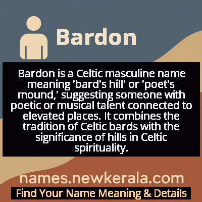 Bardon Name Meaning and Origin