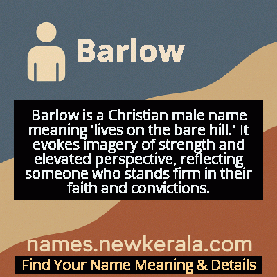 Barlow Name Meaning and Origin