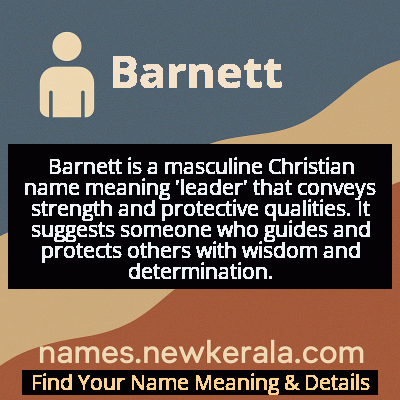 Barnett Name Meaning and Origin