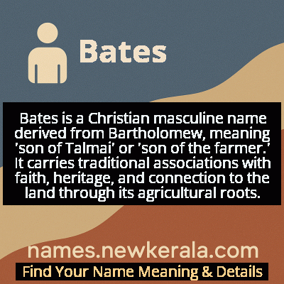 Bates Name Meaning and Origin