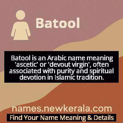 Batool Name Meaning and Origin