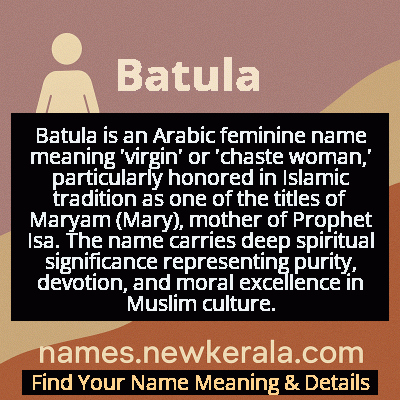 Batula Name Meaning and Origin