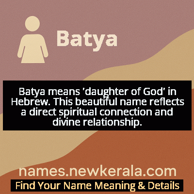 Batya Name Meaning and Origin