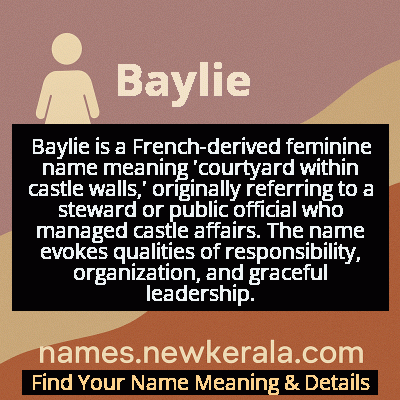 Baylie Name Meaning and Origin