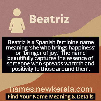 Beatriz Name Meaning and Origin