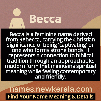 Becca Name Meaning and Origin
