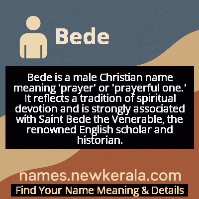 Bede Name Meaning and Origin