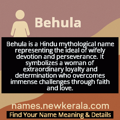 Behula Name Meaning and Origin