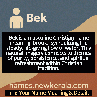 Bek Name Meaning and Origin