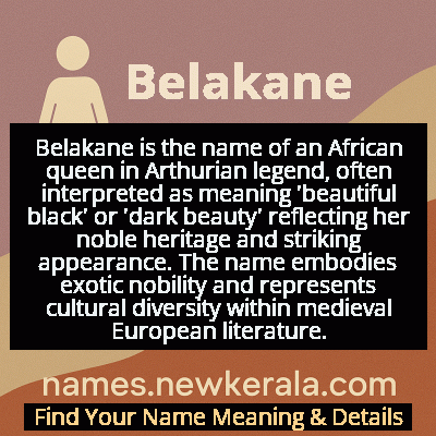 Belakane Name Meaning and Origin