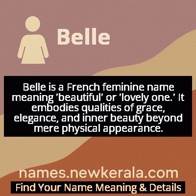 Belle Name Meaning and Origin