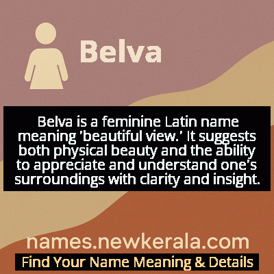 Belva Name Meaning and Origin