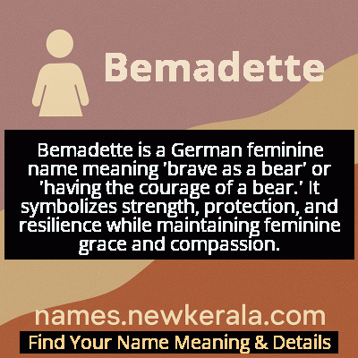 Bemadette Name Meaning and Origin