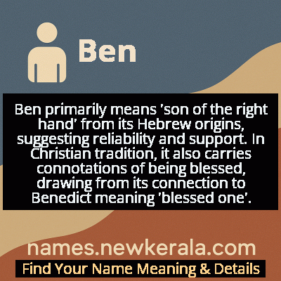 Ben Name Meaning and Origin