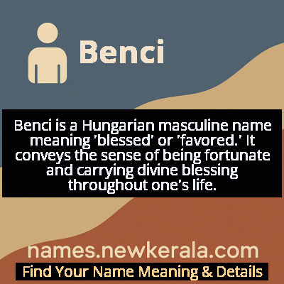 Benci Name Meaning and Origin