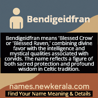 Bendigeidfran Name Meaning and Origin