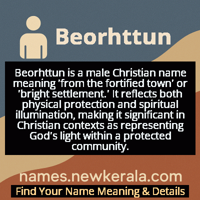 Beorhttun Name Meaning and Origin
