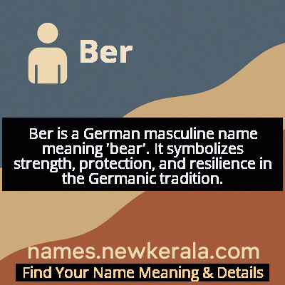 Ber Name Meaning and Origin