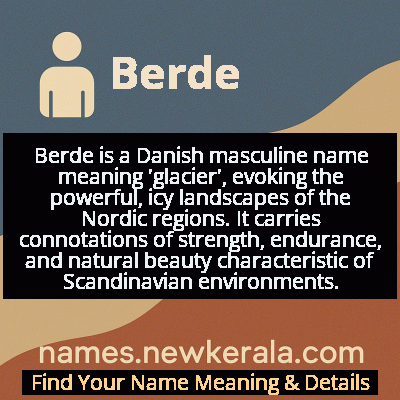 Berde Name Meaning and Origin